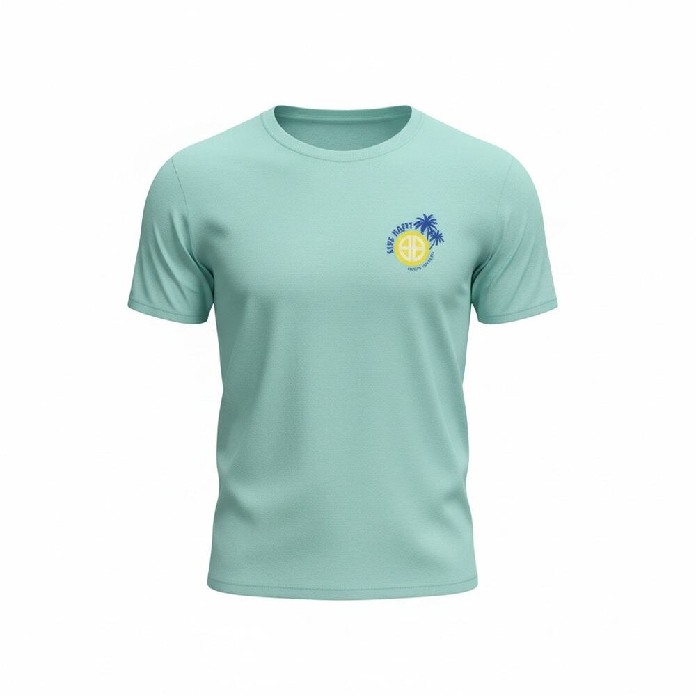 Simply Southern Mint Green Short Sleeve Tee with Yellow & Blue Logo